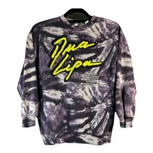 H&M Juniors 8/10 Purple Tie-Dye Dua Lipa 3/4 Sleeve Don’t Start Now Sweatshirt